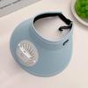 Breathable Cooling Fan Hat Sunscreen Fan Sun Visor Hat Fishing Hat Cooling Peaked Cap Hat Usb Charging Hat Fan For Sport Sunhat