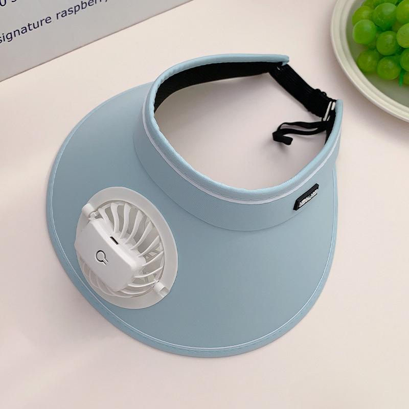 Breathable Cooling Fan Hat Sunscreen Fan Sun Visor Hat Fishing Hat Cooling Peaked Cap Hat Usb Charging Hat Fan For Sport Sunhat