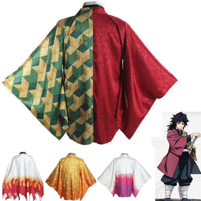 Клинок убийцы демонов, периферийное кимоно, накидка, костюм для косплея, аниме, двухмерная хаори, летняя крутая куртка, плащ в японском стиле, одежда
