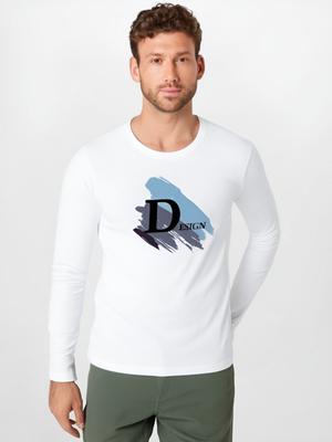 Большой размер D плюс мужская зимняя модная футболка с длинными рукавами из чистого хлопка мужская толстовка с круглым вырезом S-5XL