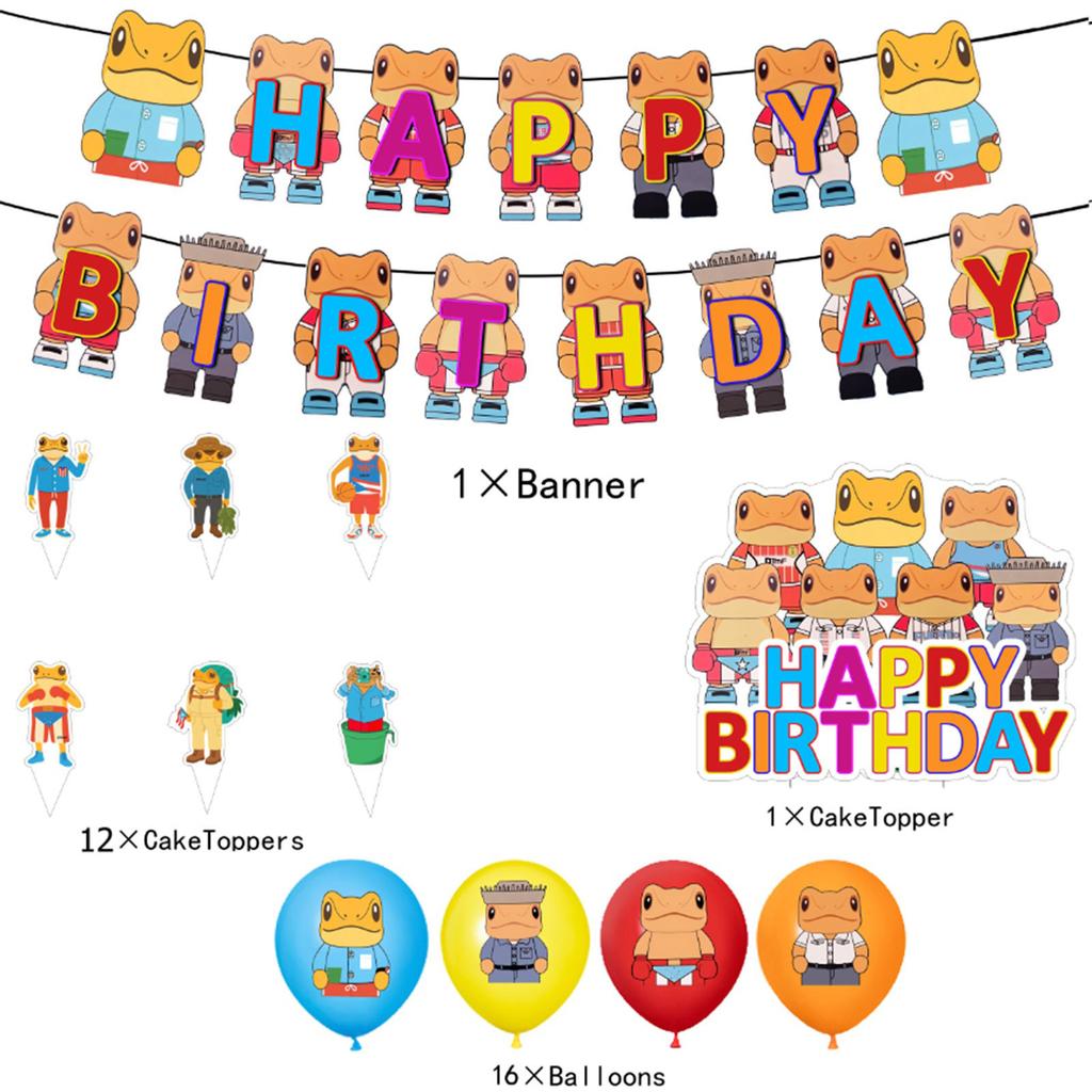 Theme Birthday Party Decoration Birthday Flag Balloons Cake