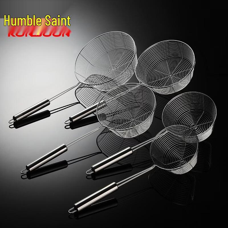 Qianxing Commercial 201 Stainless Steel Flat-Bottom Wire Skimmer