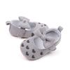 Cute Baby Princess Casual Shoes Peach Heart Embroidery Solid Color Sock Closure Flat PU Insole Autumn Design Slip-On Shoes