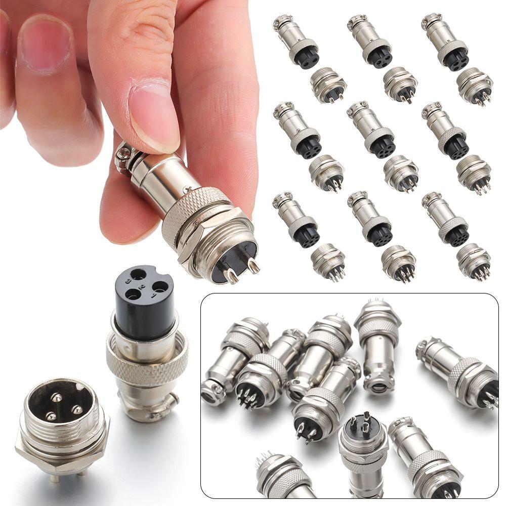 Прочный адаптер крепления Авиационный разъем GX16 M16 Штекер / Гнездо Кабельный разъем