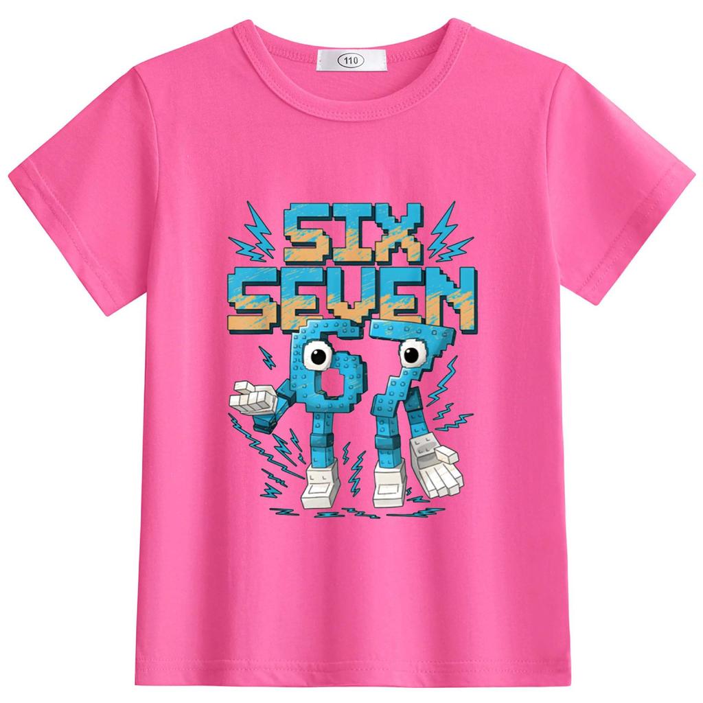 Available: StealABrainrot Kids' Summer Round-Neck Light Short Sleeve T-shirt 63301