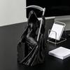 Grim Reaper Figurine with Scythe 3D Printed Mysterious Female Grim Reaper Statue Gothic Spooky Sculpture for Bookshelf Desk