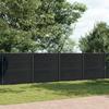 VidaXL Fence Panel Grey 1564x186 Cm WPC, Garden Fence, Privacy Fence, WPC Fence Panel 3282797