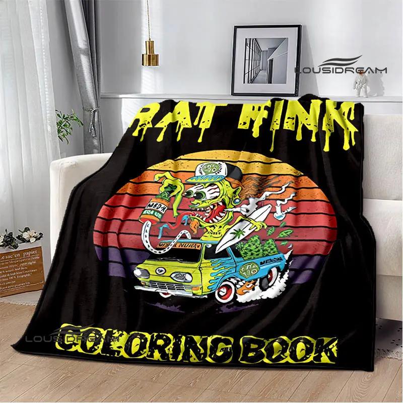 Сказки о Крысе Финке Аниме Плед для пикника Фланелевый Мягкий и Удобный Домашний Дорожный Плед Подарок на День Рождения Плед для Кровати