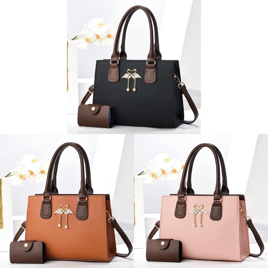 Classic Large Capacity Handheld Shoulder Bag In Pu Leather With Magnetic Closure For Women
