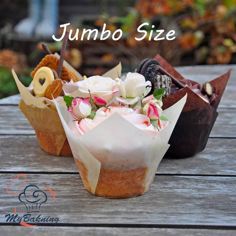 Muffin Paper Cups High Temperature Oilproof Baking Cups For Pastry Shops And Home Baking