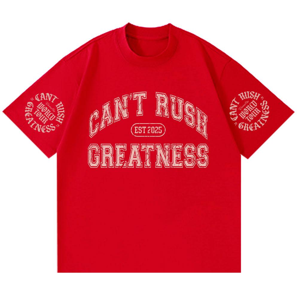Футболка Central Cee CAN'T RUSH GREATNESS World Tour 2025, летняя хлопковая футболка с коротким рукавом, модная хип-хоп футболка для мужчин и женщин.