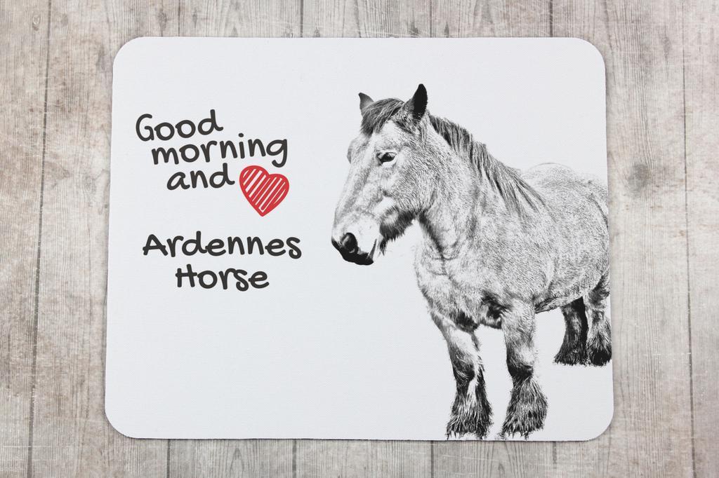 Ardennes Horse – Mouse pad with print, personalized pad with a horse | Art-Dog