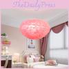 Feather Ceiling White Pendant Light Shade Modern Chandelier Lampshade Floor Lamp