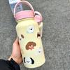 Новая термокружка с большим горлом и высоким внешним видом, большая емкость, женская кружка из нержавеющей стали для воды, портативная симпатичная кружка для студентов