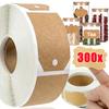 Kraft Paper Stickers Kitchen Spice Jar Labels Handmade Stationery Gift Tags Paper Xmas Decoration DIY Envelope Sealing Sticker