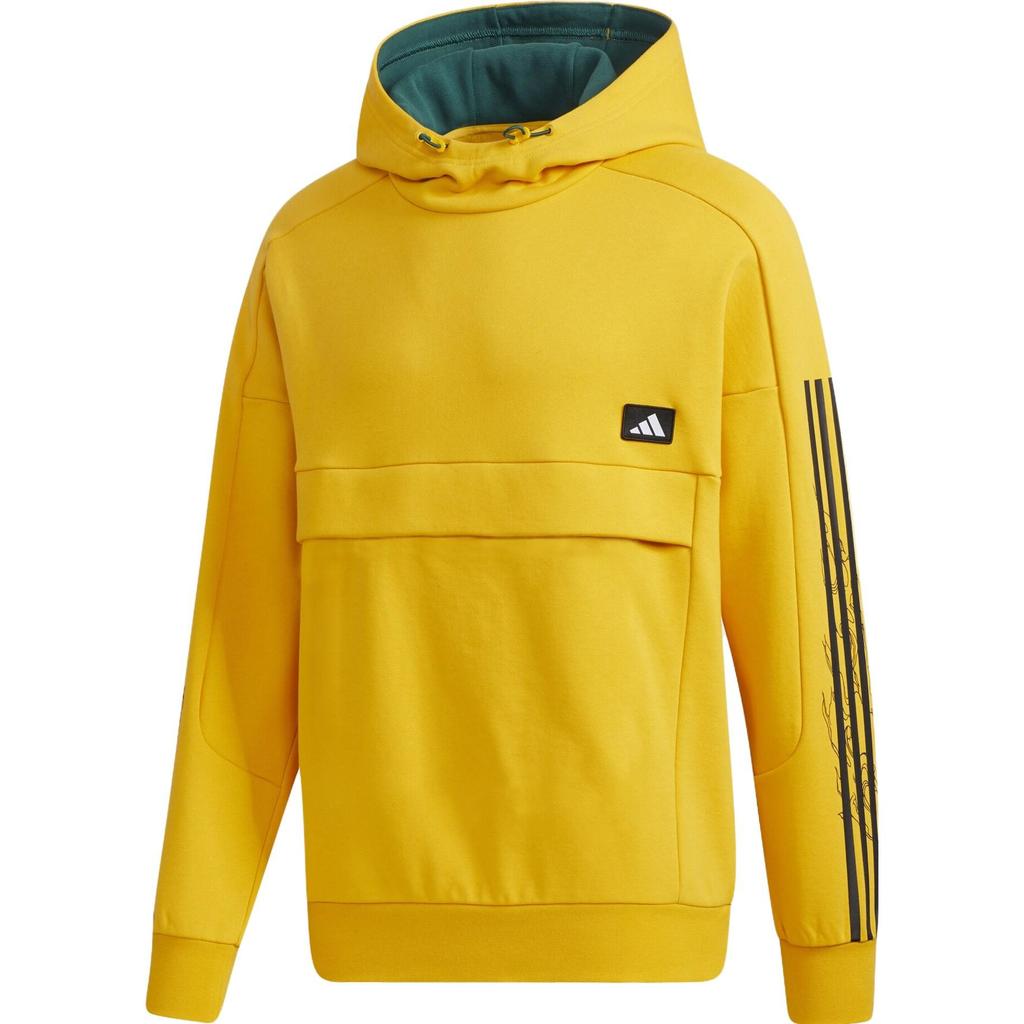 adidas Толстовки Мужские Золотые С Капюшоном Умеренные Обычные GM4434
