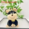 Plush Bee Dog Keychain With Soft Short Pile For Bag Decor And Collectible Gift