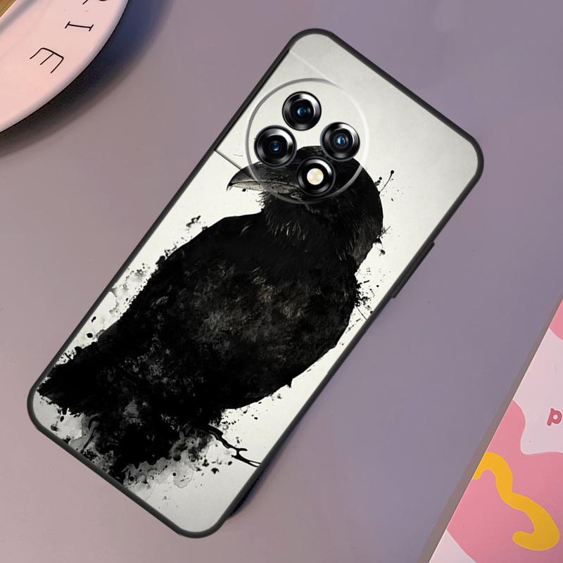Raven Crow Skull pattern Case For OnePlus Nord CE 2 Lite 3 2T N30 N20 N10 OnePlus 11 12 10T 12R 10R 8 9 10 Pro Cover