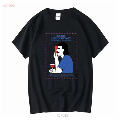 TACO HEMINGWAY Футболка Унисекс S 5XL винтажная Стиранная Дышащая Стильная Универсальная дизайнерская одежда мужская графическая мода
