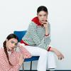MunSingwear Женская S Длинный рукав Полоска Футболка Зеленая mr122lTl11