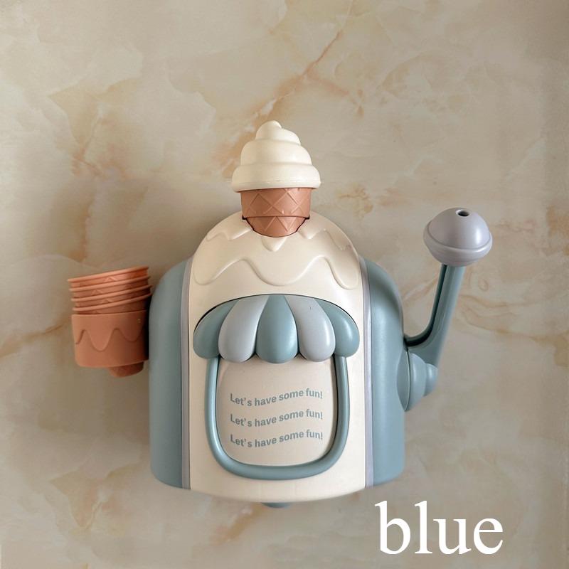 Creative Ice Cream Foam Machine Car Bath Toys Toddler Ice Cream Maker Bubble Foam Play Bathroom Machine Soap Dispenser