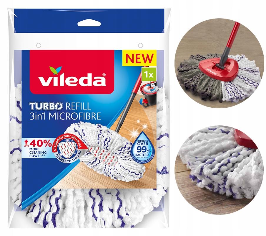 Vileda Turbo 3in1 Microfibre Spin Mop Refill