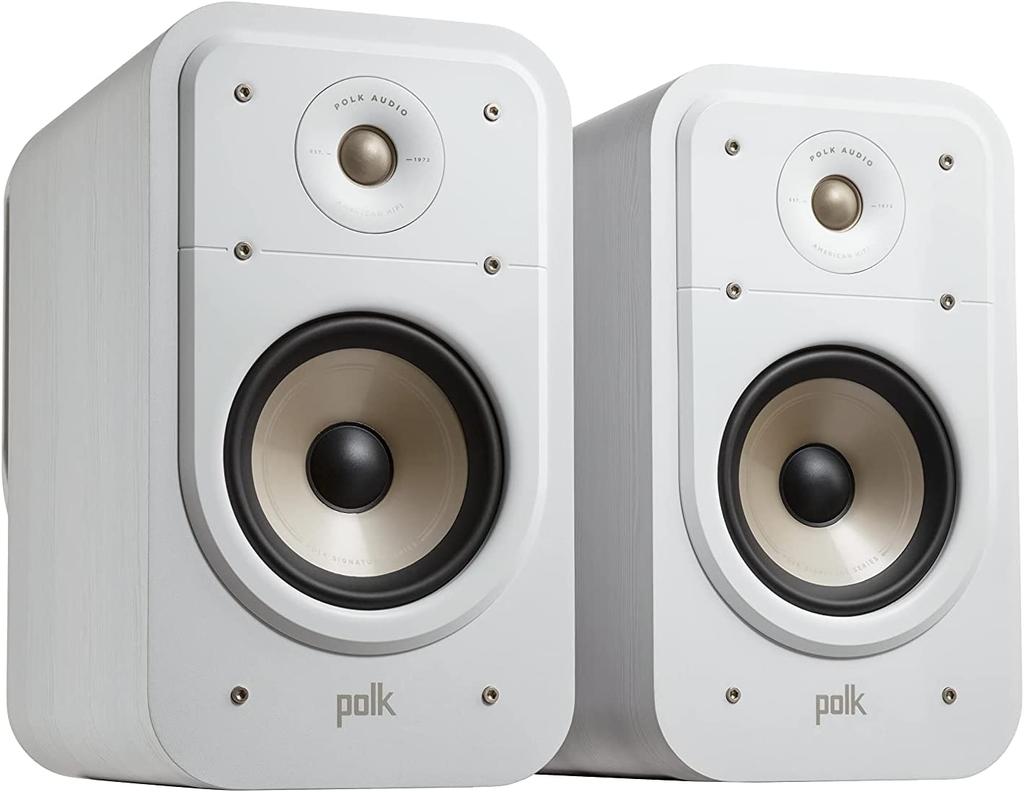 POLK AUDIO SIGNATURE ELITE ES20 Bookshelf Speaker White ES20WHT Set of (1 2)