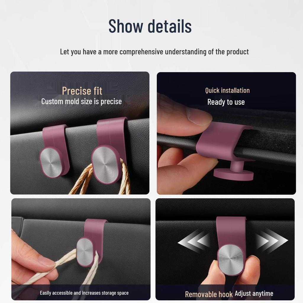 Xiaomi SU7 Car Hook: Passenger Glove Box Interior Decoration Set