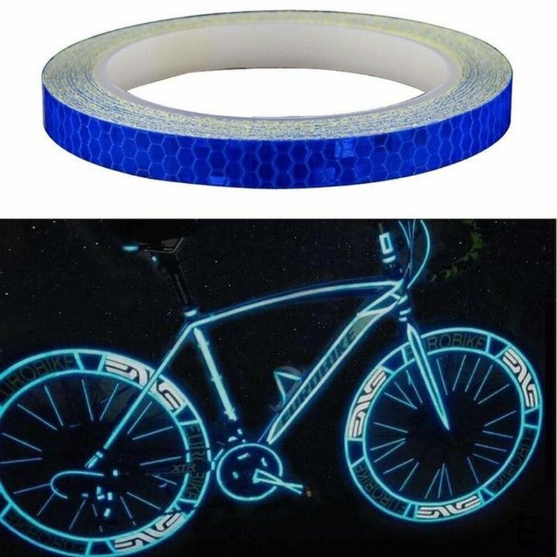 Светоотражающая наклейка для велосипеда, наклейка на колесо мотоцикла, наклейка на тело, защитная лента для ночной езды