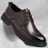 Leather Shoes Men's 2025 Spring and Summer New Dress Breathable Casual Soft Sole Men's Wedding Groom Shoes 2025