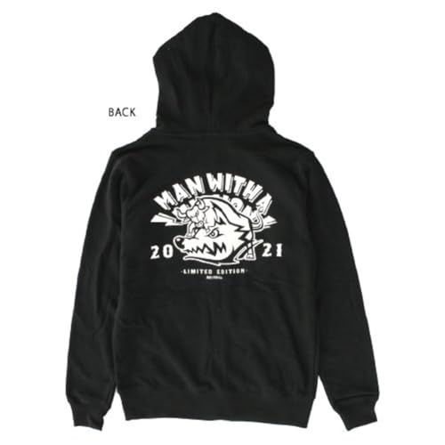 MAN WITH A MISSION Новогодняя распродажа 2021 Товары: Худи со знаком зодиака (Арочная версия), Черный x Белый, Размер L