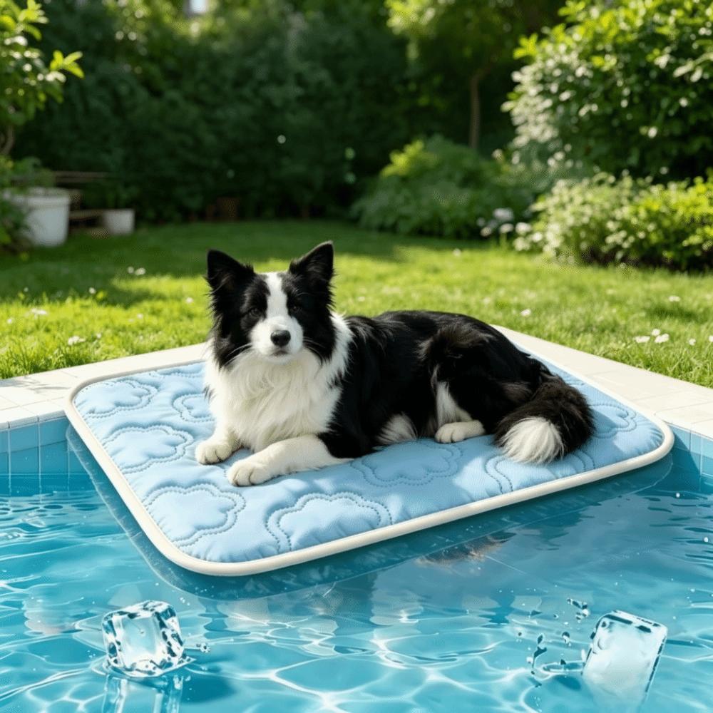 Folding Dog Cooling Mat Soft Dog Sofa Cushion Portable Pet Ice Pads Kennel