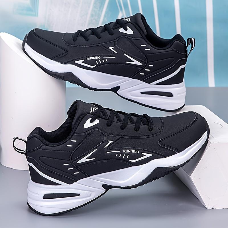 Мужские спортивные повседневные туфли на шнуровке с дышащей тканью и прочной подошвой из ТПР