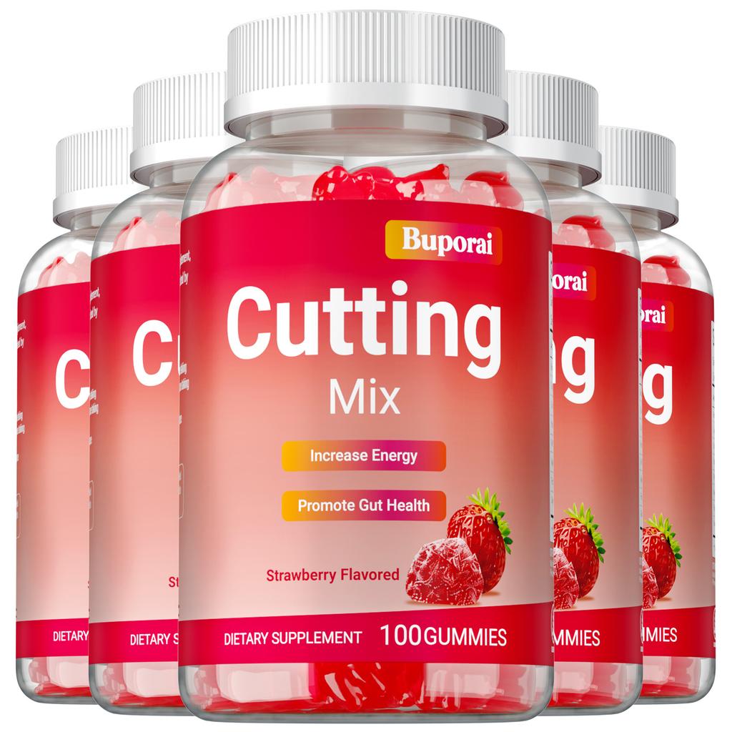 Buporai Жевательные конфеты Cutting Mix 100 шт. - Гидрохлорид берберина, Йерба мате, Хром и Имбирь, Поддержка метаболизма и пищеварения
