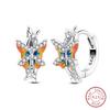 New 925 Sterling Silver Earrings for Women Luxury Rose Gold Color Heart Star Moon Earrings Fine Birthday Wedding Jewelry Gifts