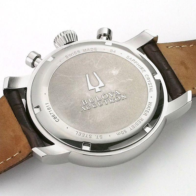 Used BULOVA Accutron Chronograph Men's SS Quartz Refinished 63C108