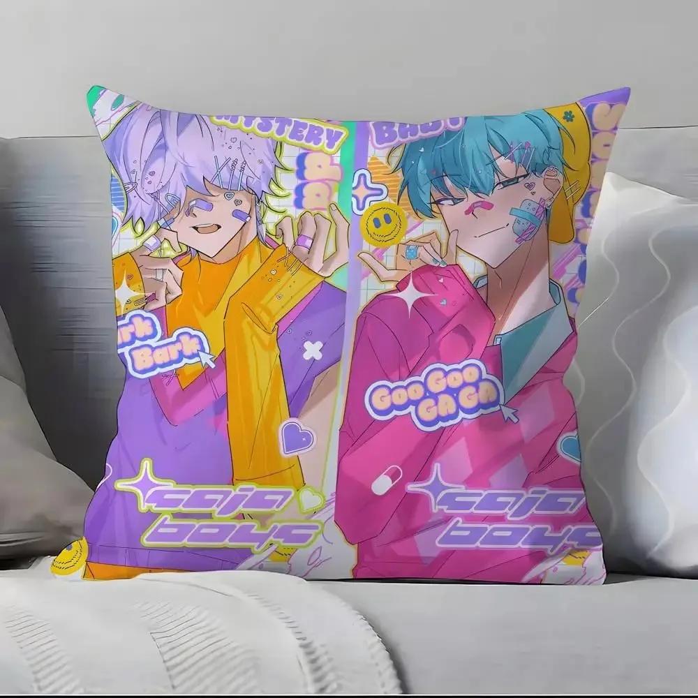 Saja Boys Kpops D-Demon H-Hunters Printed Pillowcase Home Decoration Pillowcase Living Room Sofa Decoration Pillowcase