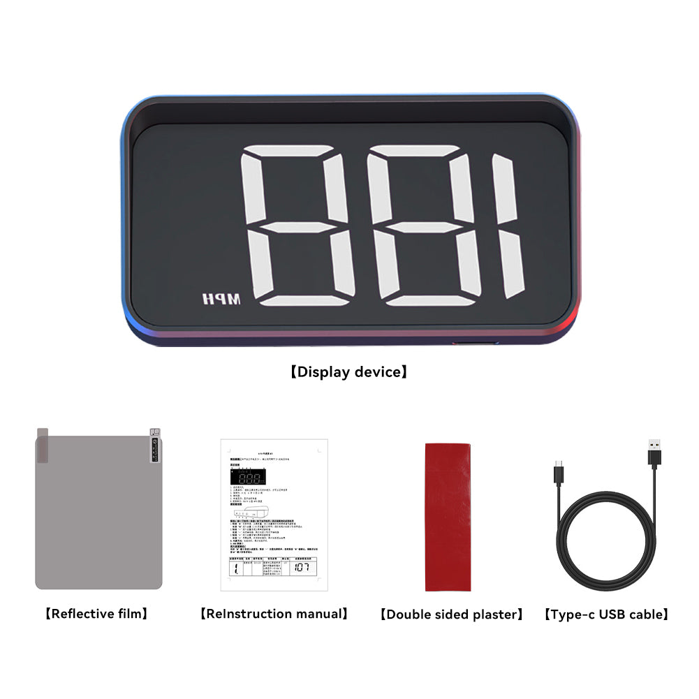 Автомобильный проекционный дисплей GPS Цифровой спидометр HUD Проектор на лобовое стекло КМЧ МИЛЬ/Ч Спидометр Автомобильная электроника Аксессуары