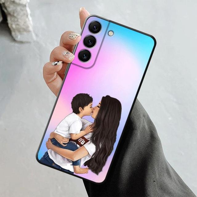 Shell For Samsung Galaxy S23 S22 S21 S20 Fe Ultra S10 S9 S8 Plus Note 20ultra 10plus Case Cover Super Mom Baby Girl Boy