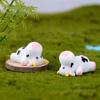 Fairy Garden Micro Landscape Animal Model Little Statue Cow Figurines Miniature Dairy Cattle