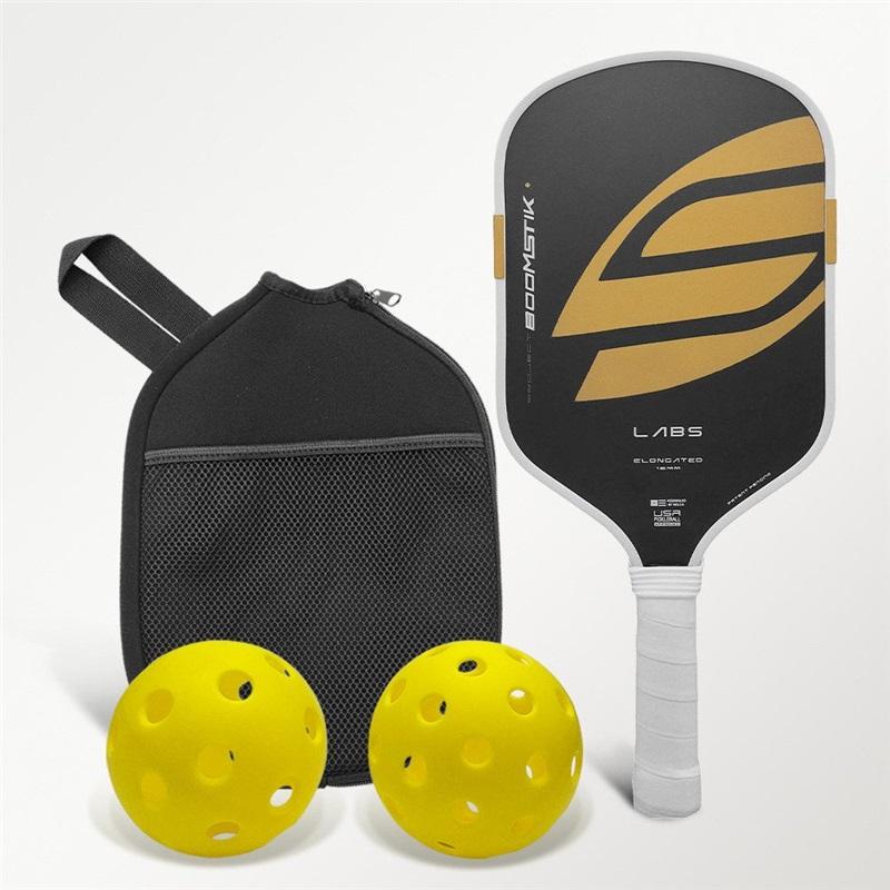 Boomstik 5th Gen Pickleball Paddle Embedded Metal Weight Hot Pressed Integrated Carbon Fiber Core Sports Paddle