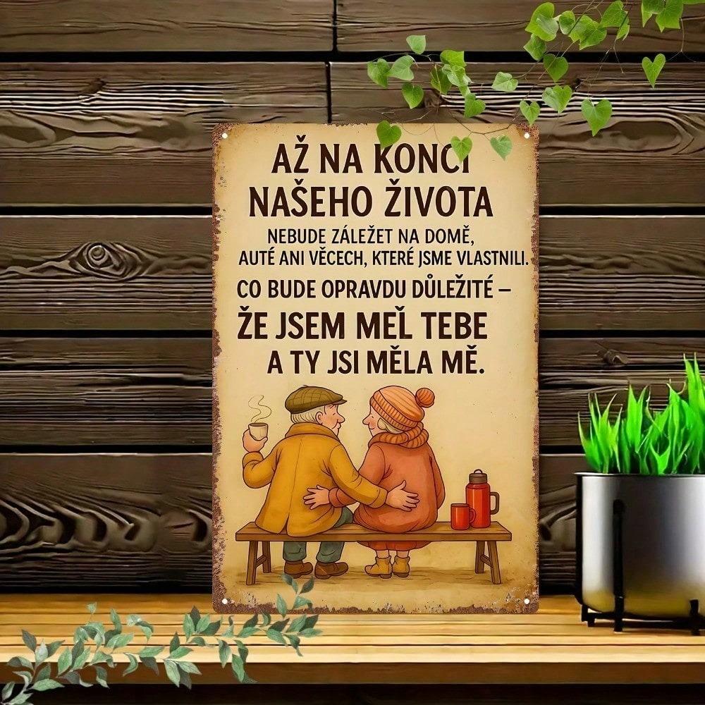 Винтажная чешская жестяная табличка со слоганом, 7,87x11,81 дюйма, ретро-металлическое настенное искусство, ностальгический декор для дома