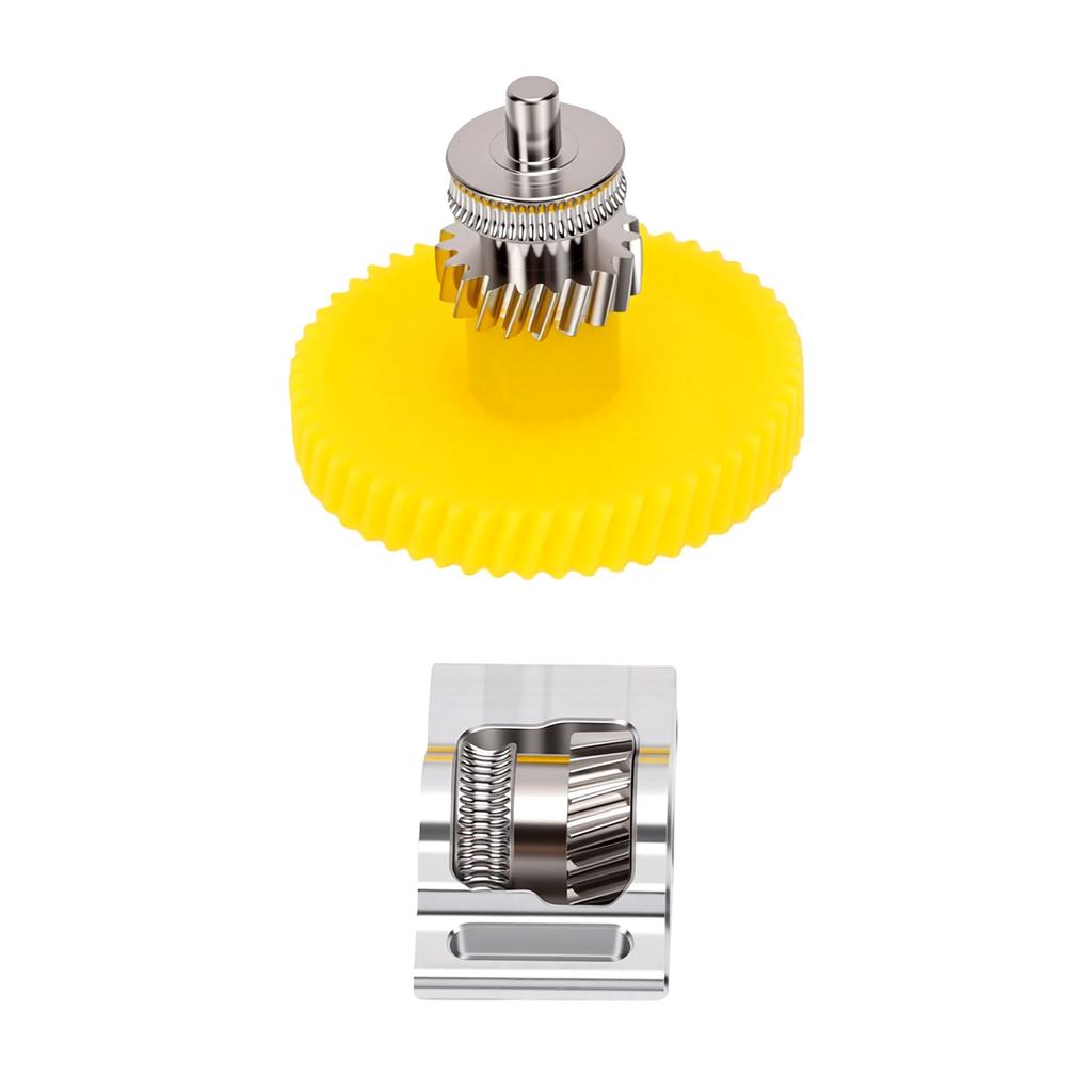 Extruder Gear Assembly Replacement for Bambu Lab P2S Printer Metal 3D Printer Extruder Gear Kit Silver