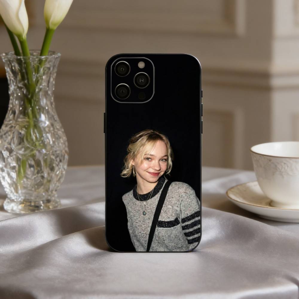 Яркий чехол для телефона с изображением актрисы E-Emma M-Myers для iPhone 17pro,16,15,14,13,12,11 Plus,Pro Max,XS,Мягкий силиконовый черный чехол