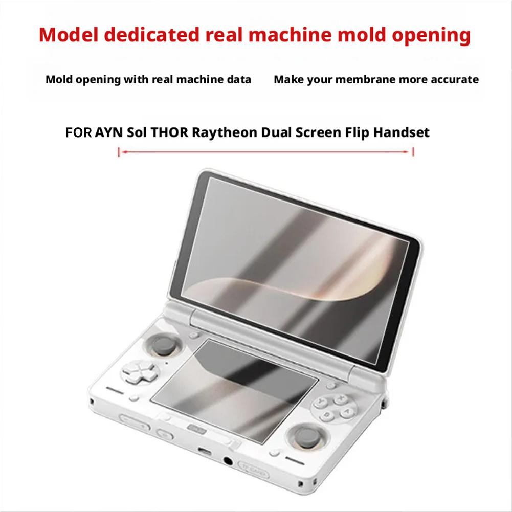 Защитная пленка для игровой консоли AYN THOR с двумя экранами, устойчивая к царапинам, HD, нано, взрывозащищенная, стеклянные защитные экраны