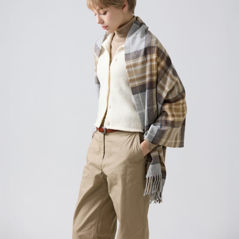 ABRAHAM MOON Merino Wool Shawl 70cm - McKellar