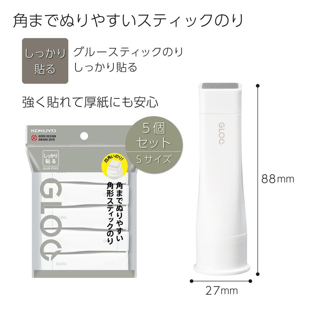 KOKUYO Клей-карандаш GLOO Firm Stick S Размер 5 шт Ta-G301-5P