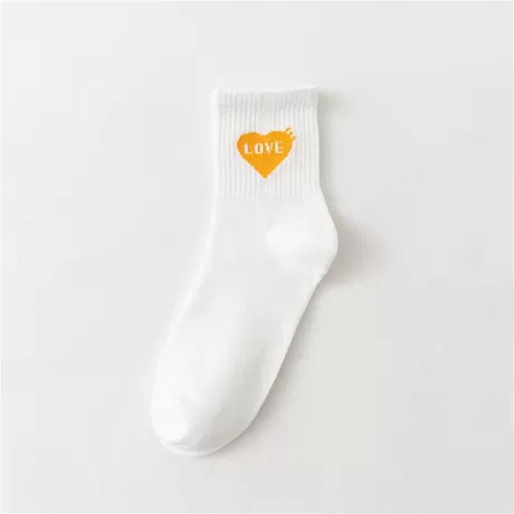 Смешные мультяшные носки в виде сердца астронавта с полосками в виде медведя, улыбки и отпечатков ног, спортивные хипстерские носки в стиле Харадзюку, повседневные мягкие белые хлопковые носки, Прямая поставка