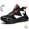 Модные легкие утепленные рабочие ботинки для мужчин, противоударные промышленные рабочие ботинки со стальным носком, мужская обувь