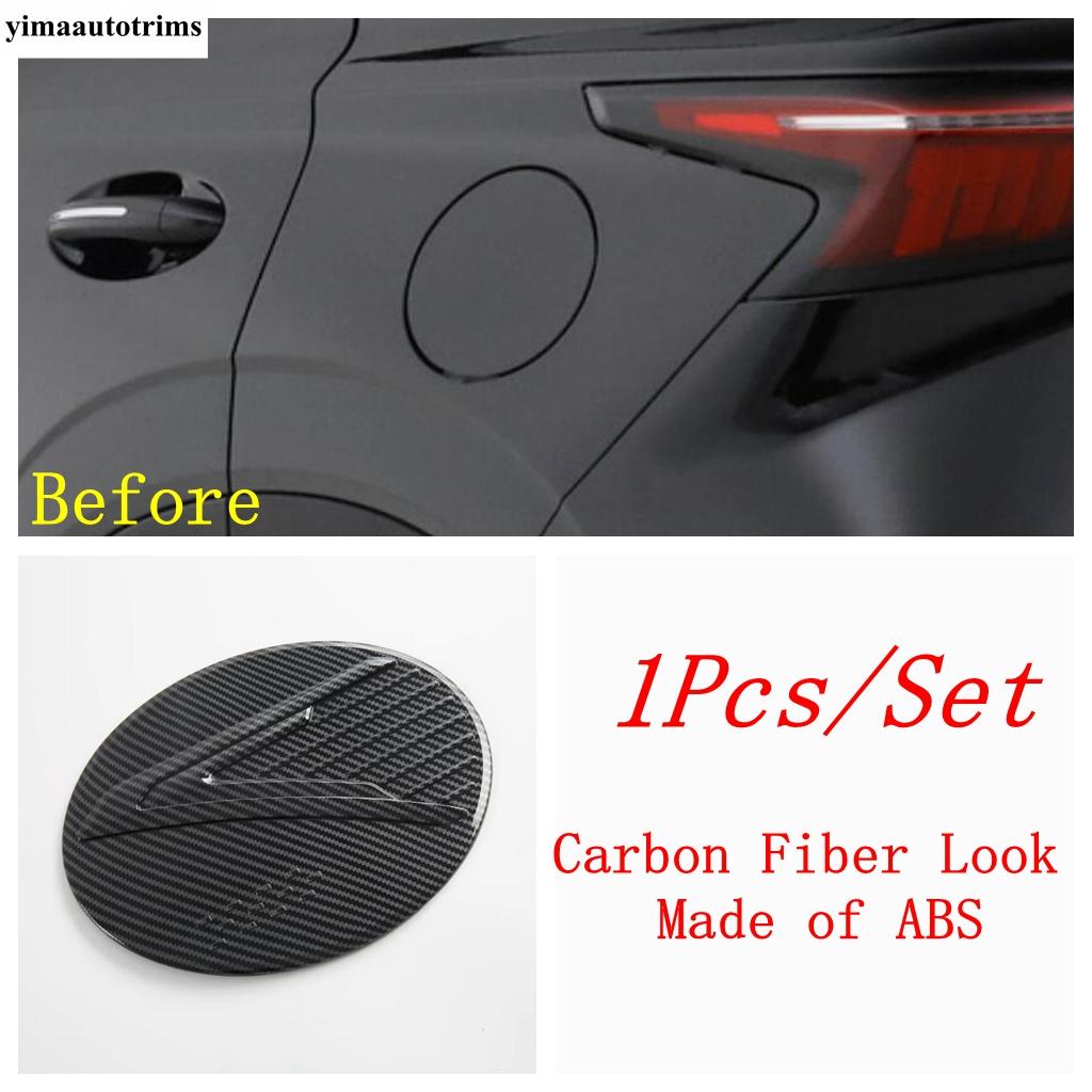 Car Outer Door Handle Bowl / Fuel Oil Tank Cap Decoration Cover Trim For OMODA C5 2024 2025 ABS Carbon Fiber Accessories